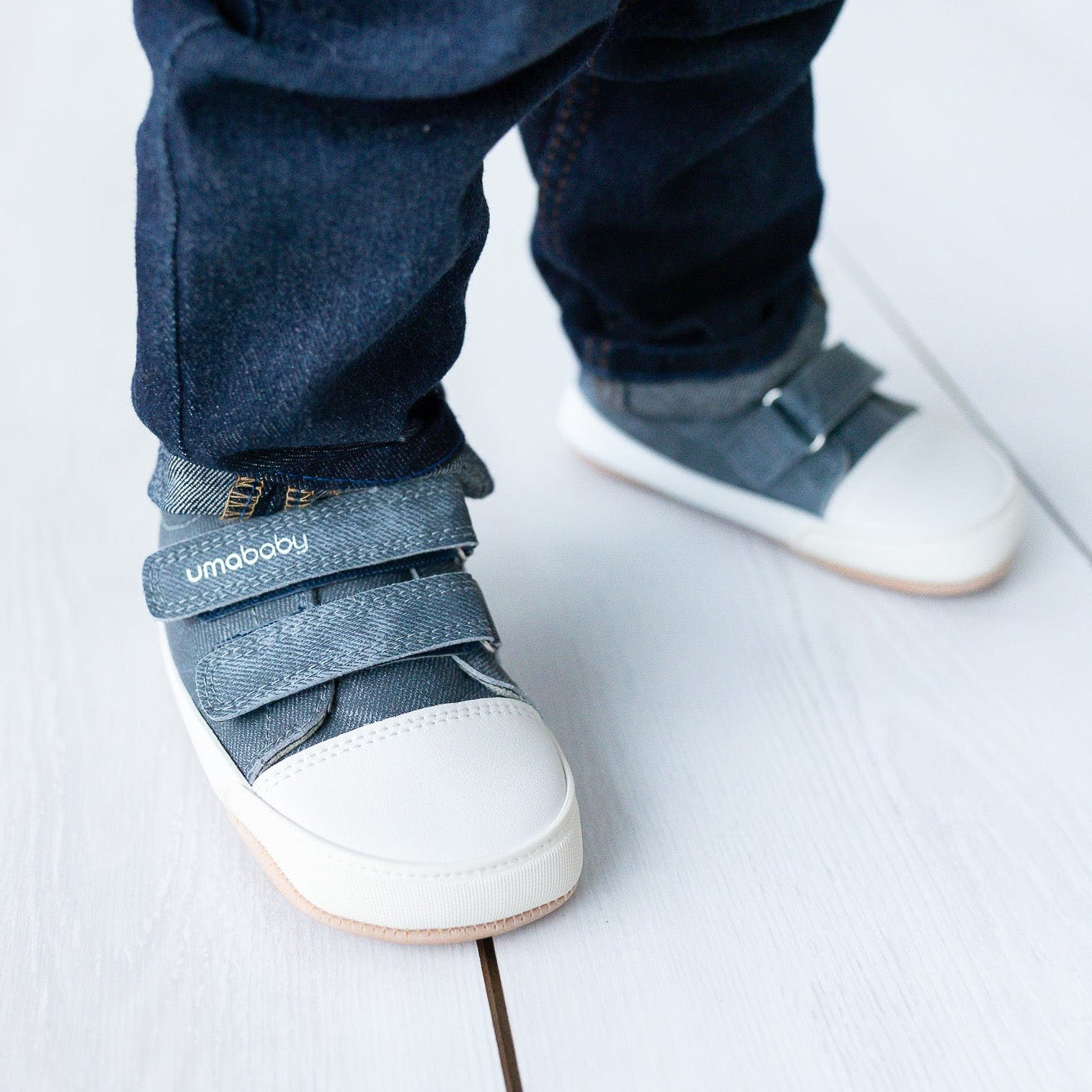 Leaf Denim Azul - Baby