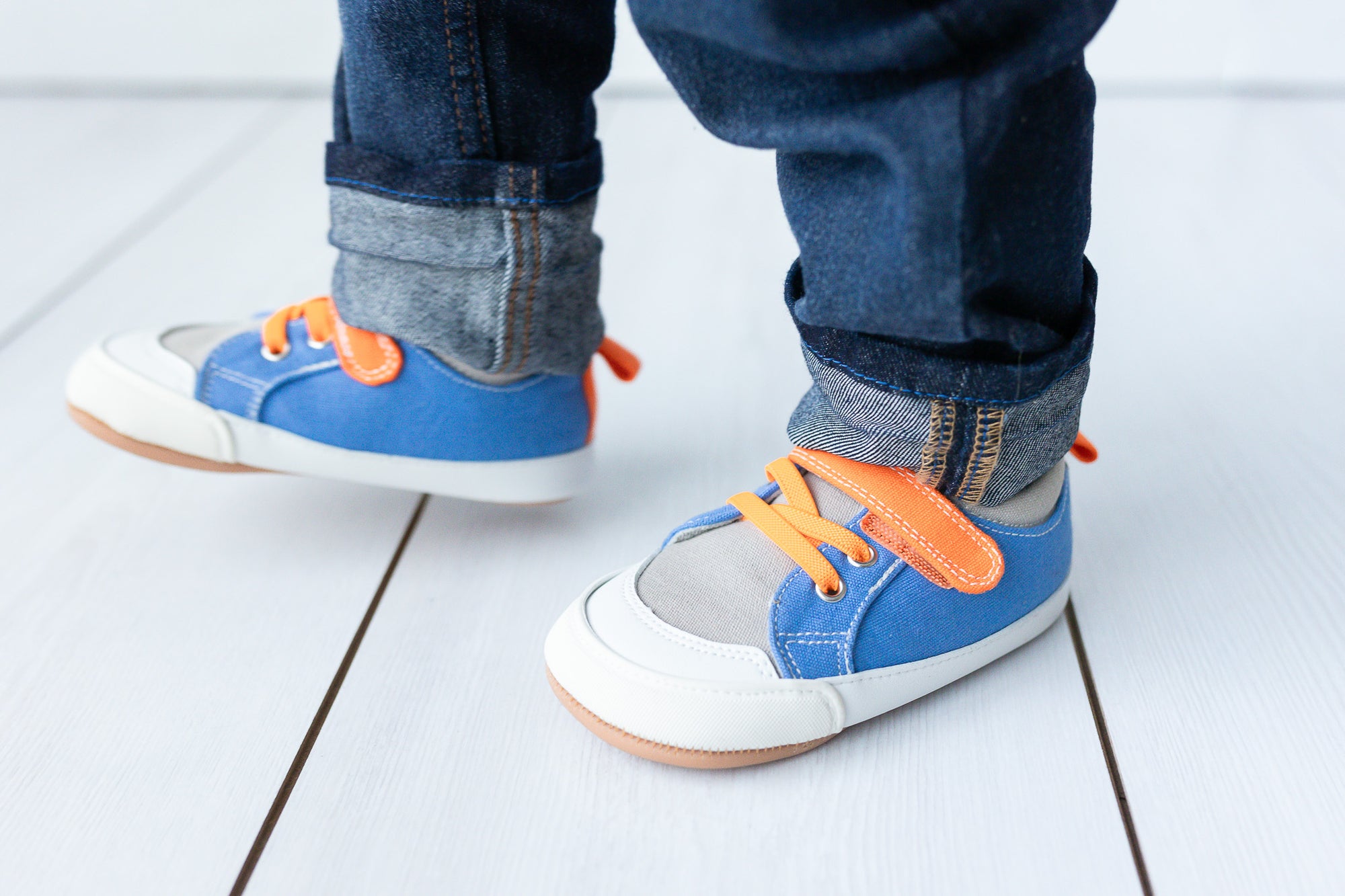 Cotton Colors Azul/Naranja - Toddler