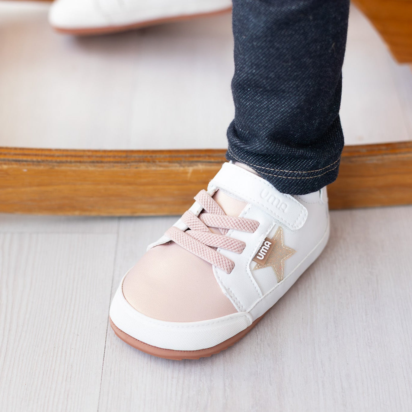 Cloud Superstar Rosa/Gold Glitter - Baby