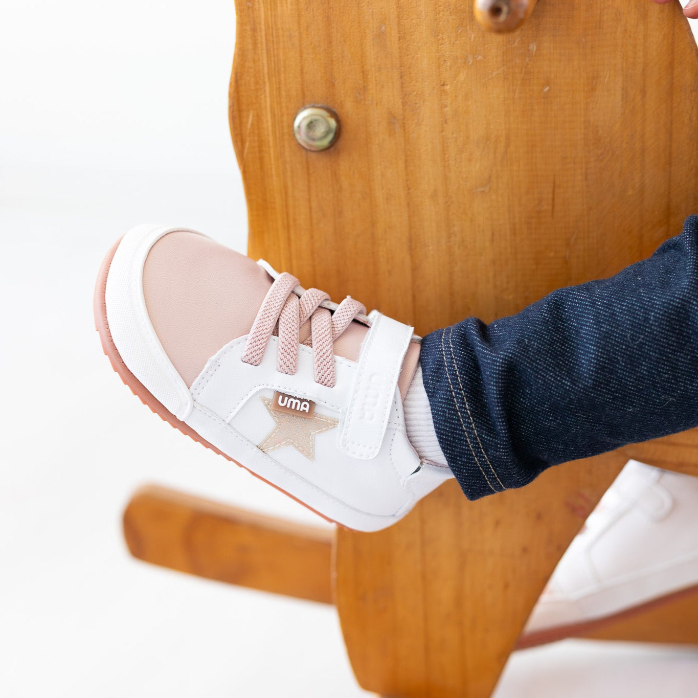 Cloud Superstar Rosa/Gold Glitter - Baby