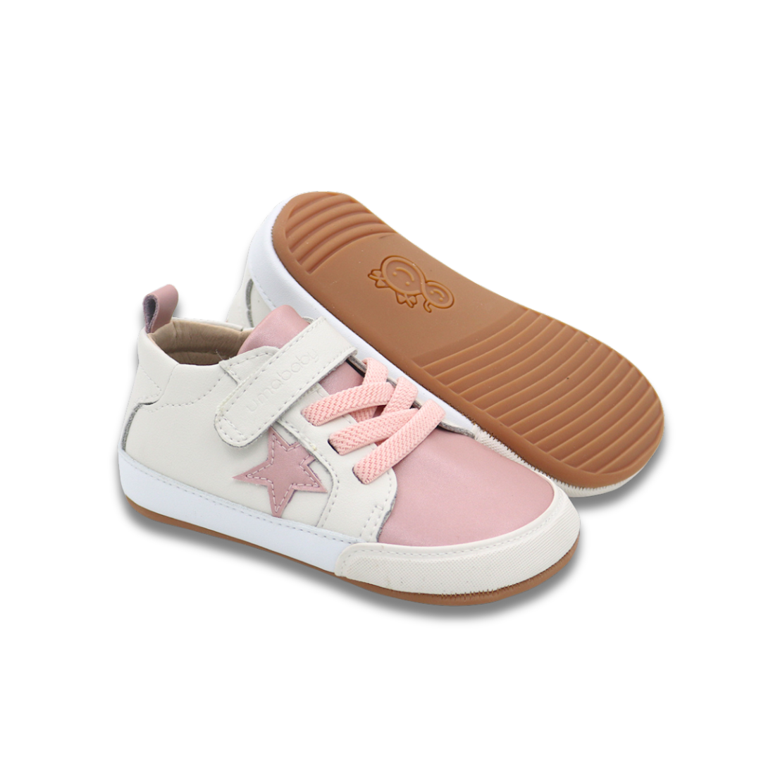 Cloud Superstar Blanco/Rosa - Baby