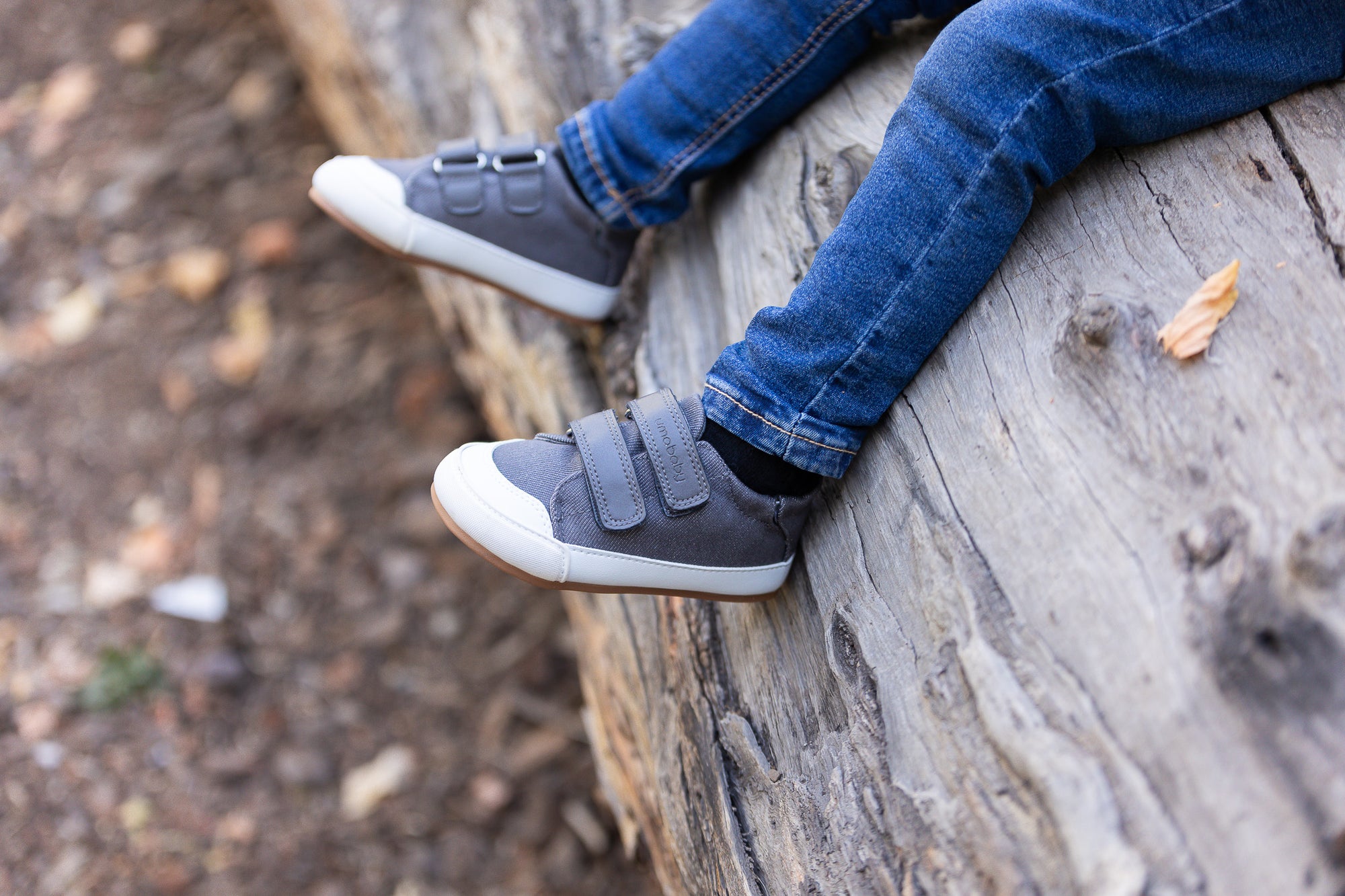 Leaf Denim Plomo - Baby