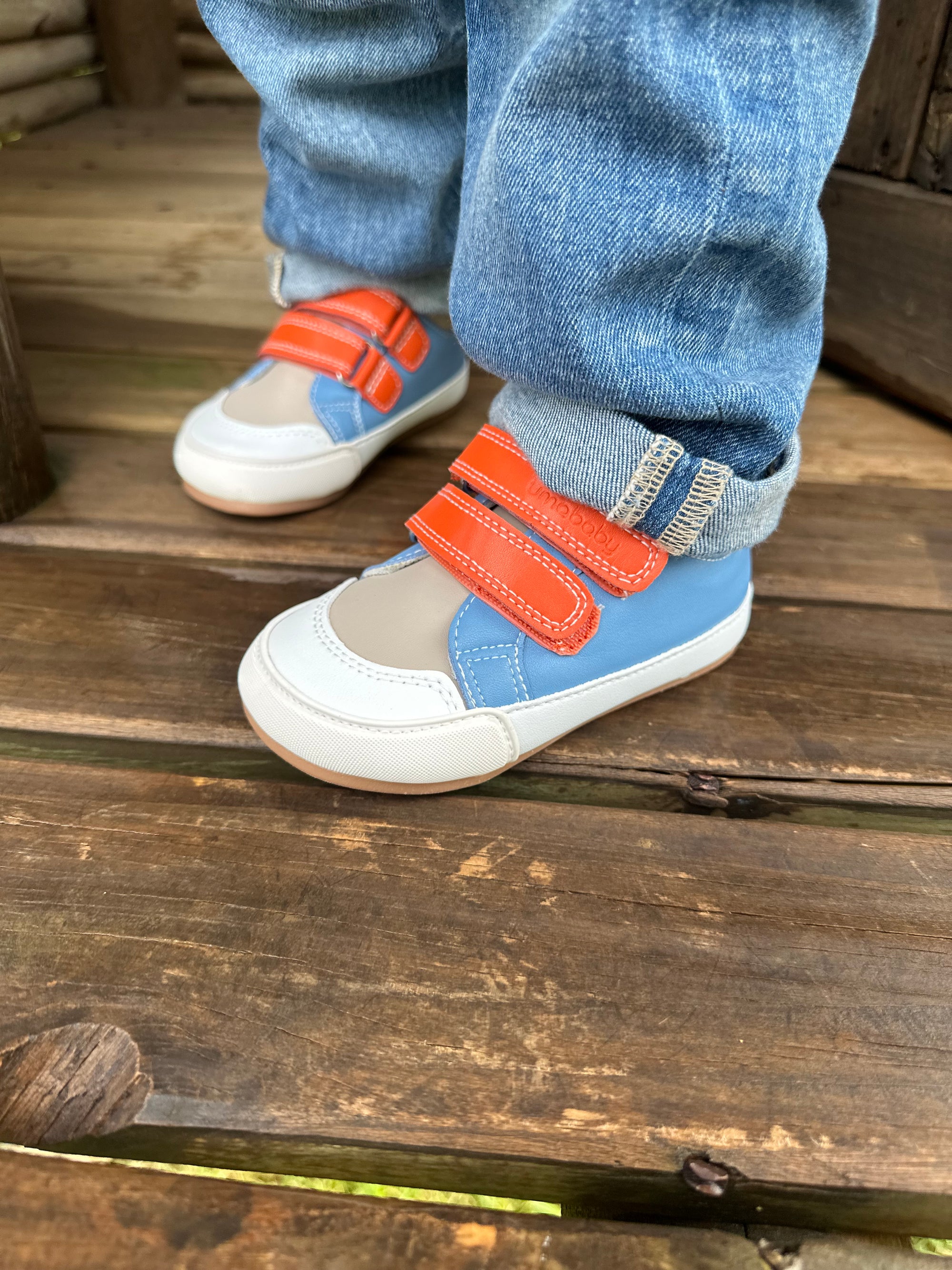 Leaf Azul/Naranja - Toddler
