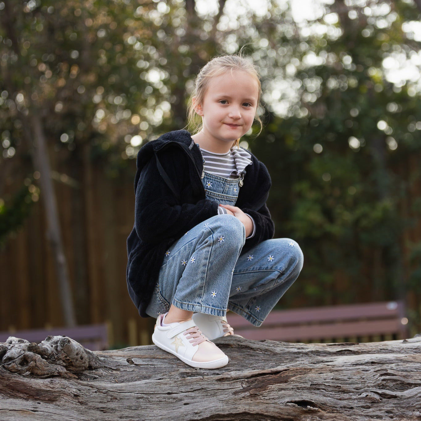 Cloud Superstar Rosa/Gold Glitter - Kids