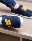 Air Retro Azul Marino/Amarillo - Kids