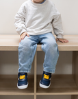 Air Retro Azul Marino/Amarillo - Toddler