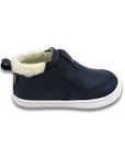 Botin barefoot ergonomico azul marino modelo Arctic para ninos pequenos vista lateral