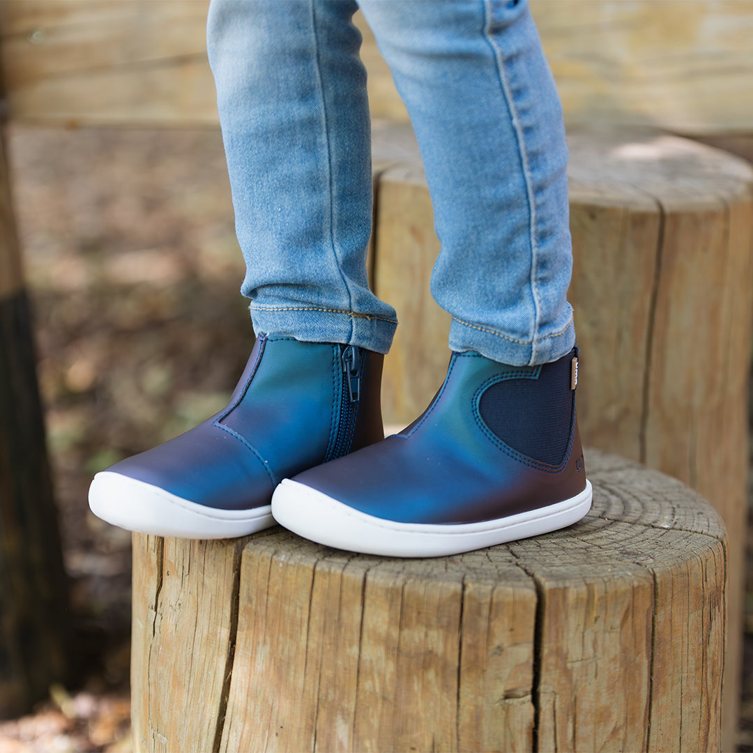 Chelsea Heart Azul Metalizado - Toddler