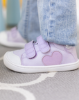 Leaf Heart Lila Glitter - Toddler