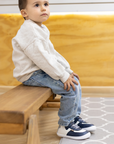 Retro Azul Marino/Gris - Toddler