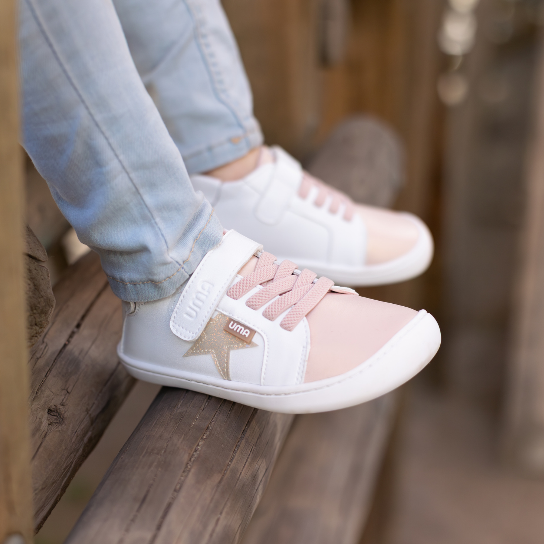 Cloud Superstar Rosa/Gold Glitter - Toddler