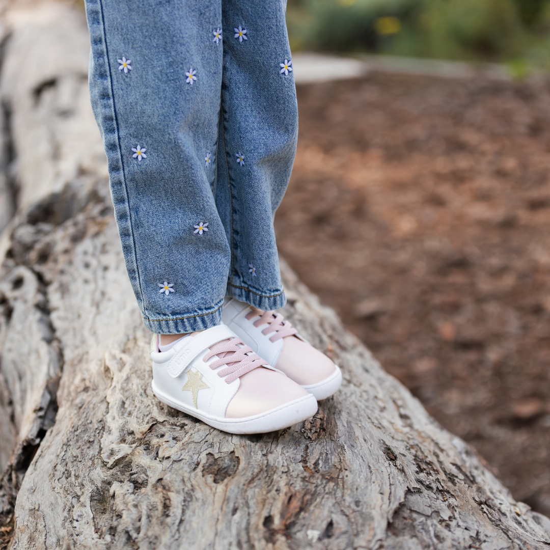 Cloud Superstar Rosa/Gold Glitter - Kids