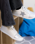 Zapatilla Cloud Superstar Silver Glitter - Teen