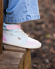 Zapatilla Caña Alta Flow Celeste/Rosa - Kids