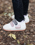 Zapatilla Leaf Heart Grafito/Rosa Metalizado - Baby