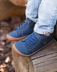 Zapatilla Caña Alta Wave Azul Jeans - Kids