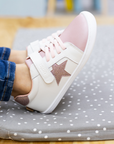 Zapatilla Cloud Superstar Rosa Metalizado - Kids
