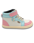 Zapatilla Caña Alta Flow Celeste/Rosa - Kids