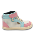 Zapatilla Caña Alta Flow Celeste/Rosa - Toddler