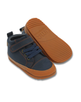 Zapatilla Caña Alta Wave Azul Jeans - Baby
