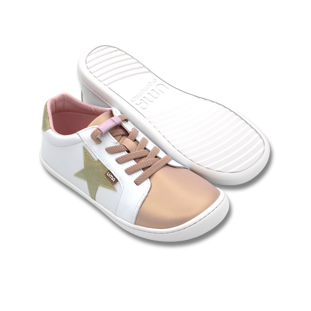 Cloud Superstar Rosa/Gold Glitter - Teen