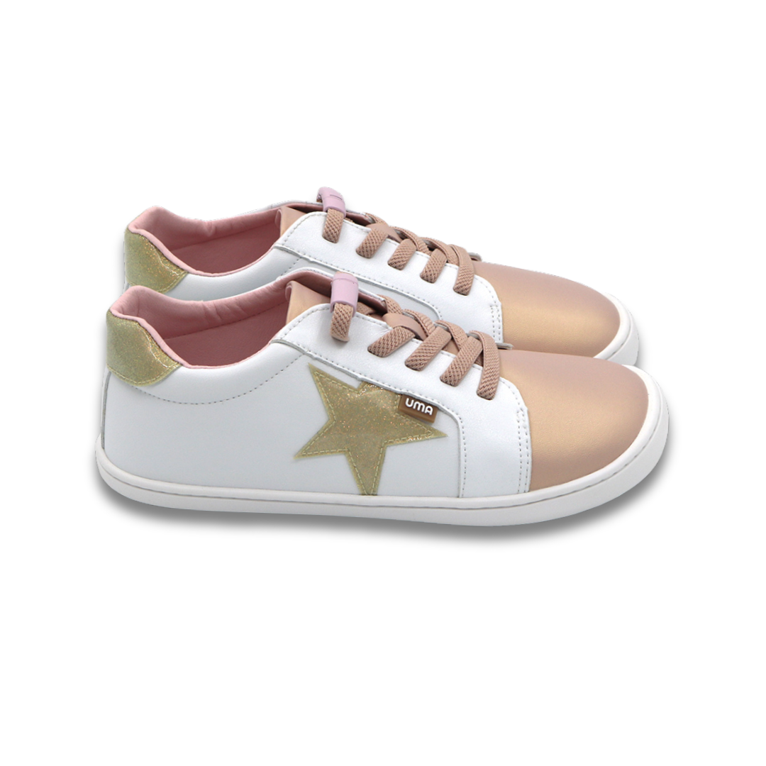 Cloud Superstar Rosa/Gold Glitter - Teen