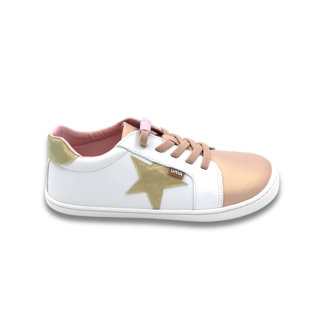 Cloud Superstar Rosa/Gold Glitter - Teen
