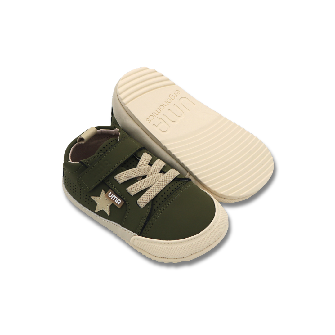 Cloud Star Verde Militar/Beige - Baby