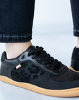 Zapatilla Retro Animal Print Negro - Adulto