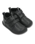 Zapatilla escolar barefoot negra modelo Rain media caña para toddler vista par