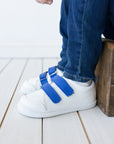 Leaf Blanca Velcro Azul - Kids