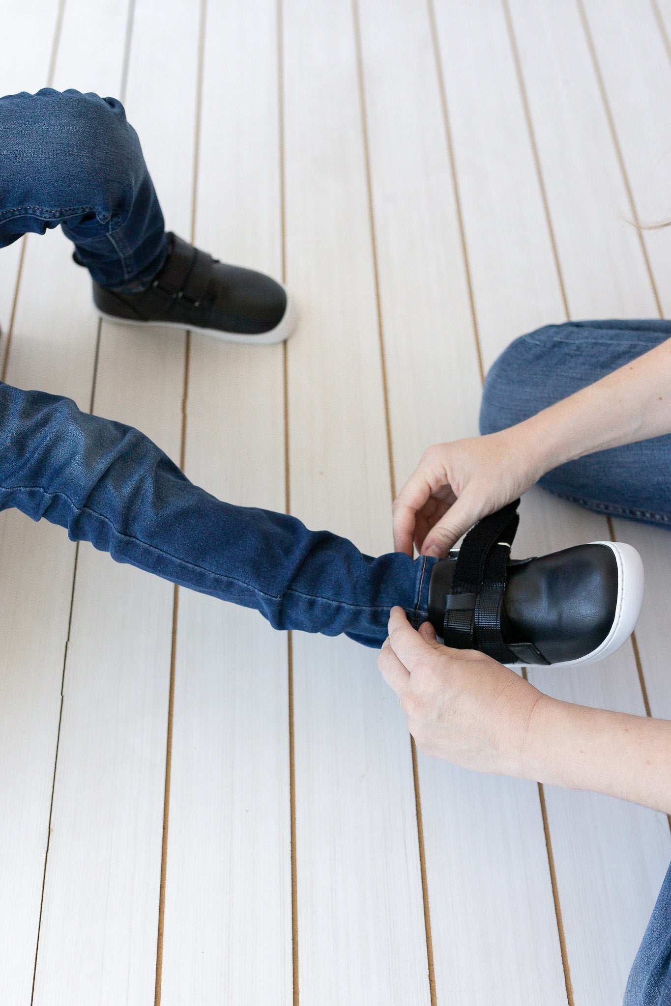 Zapatilla Caña Alta Rain Negro - Kids