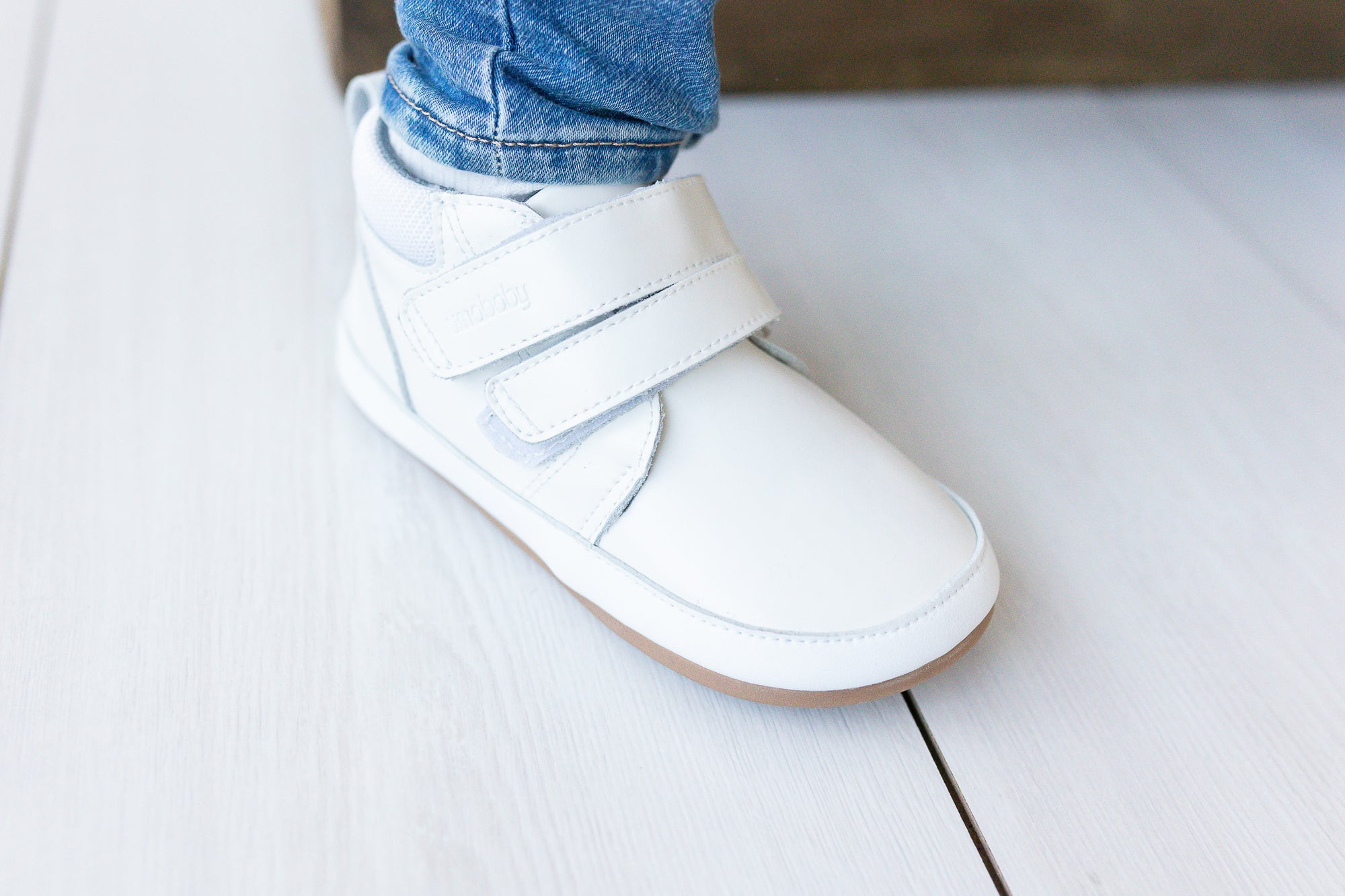 Zapatilla Caña Alta Rain Blanca - Toddler