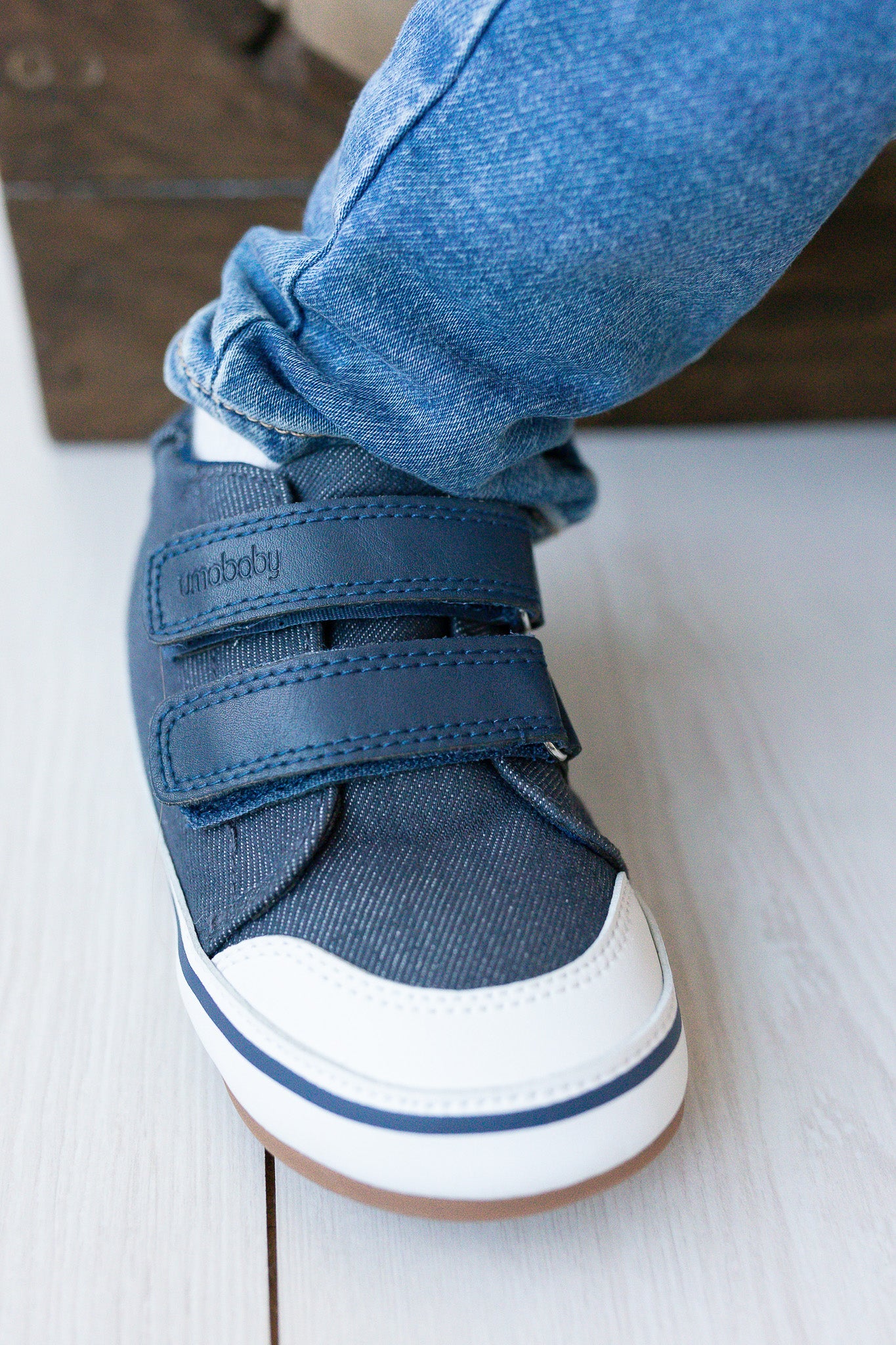 Leaf Denim Winter Azul - Toddler