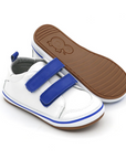 Leaf Blanca Velcro Azul - Toddler