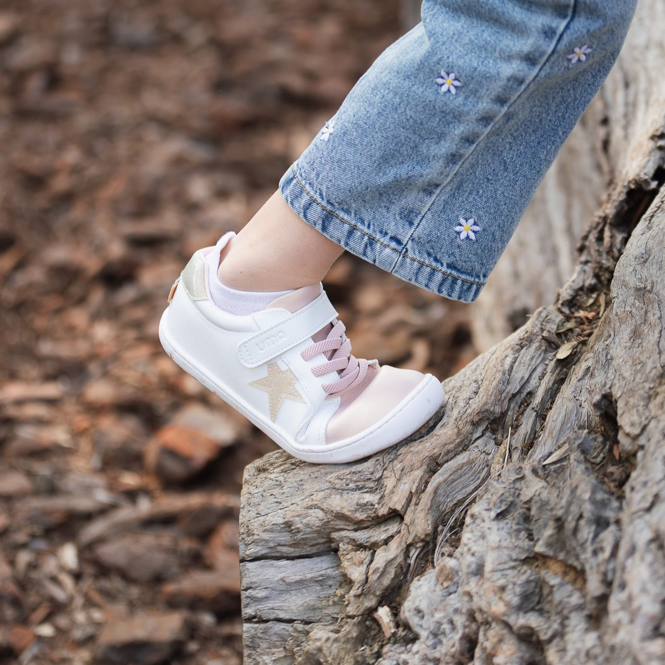 Cloud Superstar Rosa/Gold Glitter - Kids