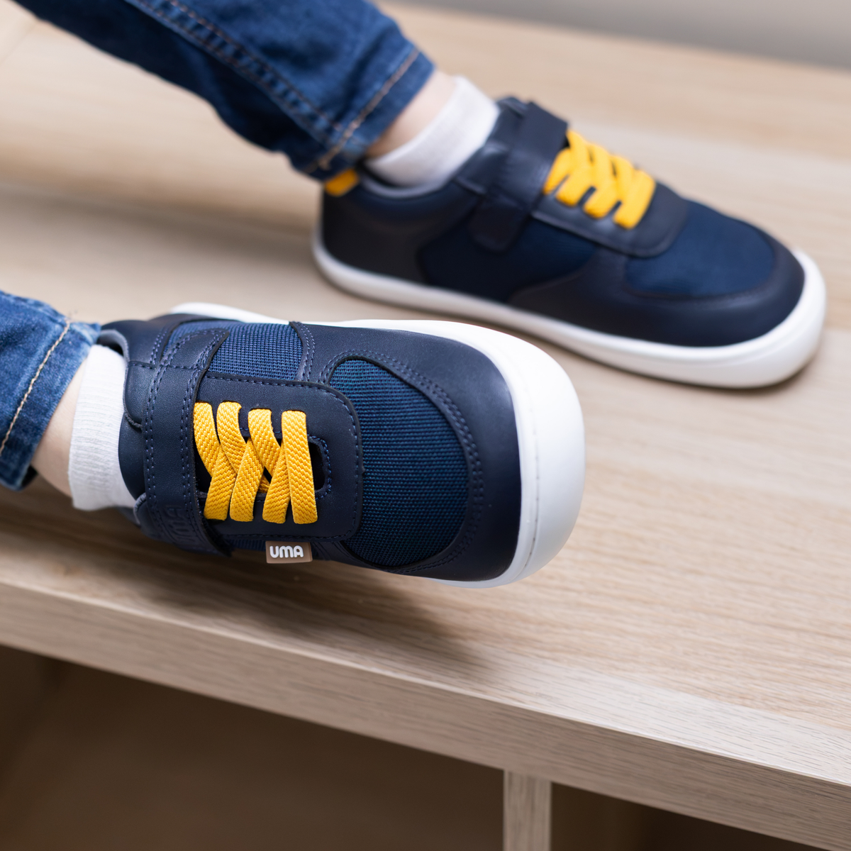 Air Retro Azul Marino/Amarillo - Kids