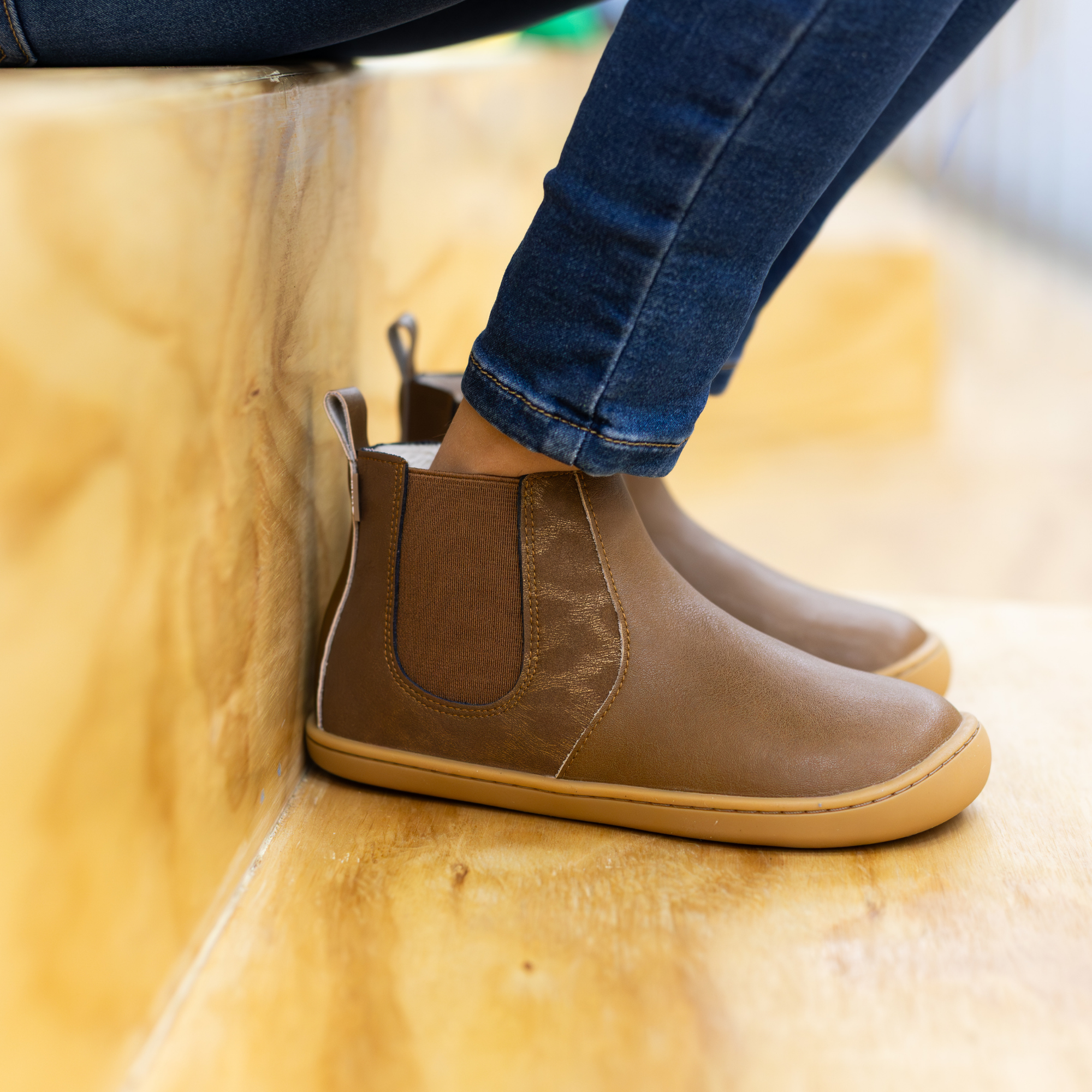 Bota Chelsea Animal Print Café - Toddler