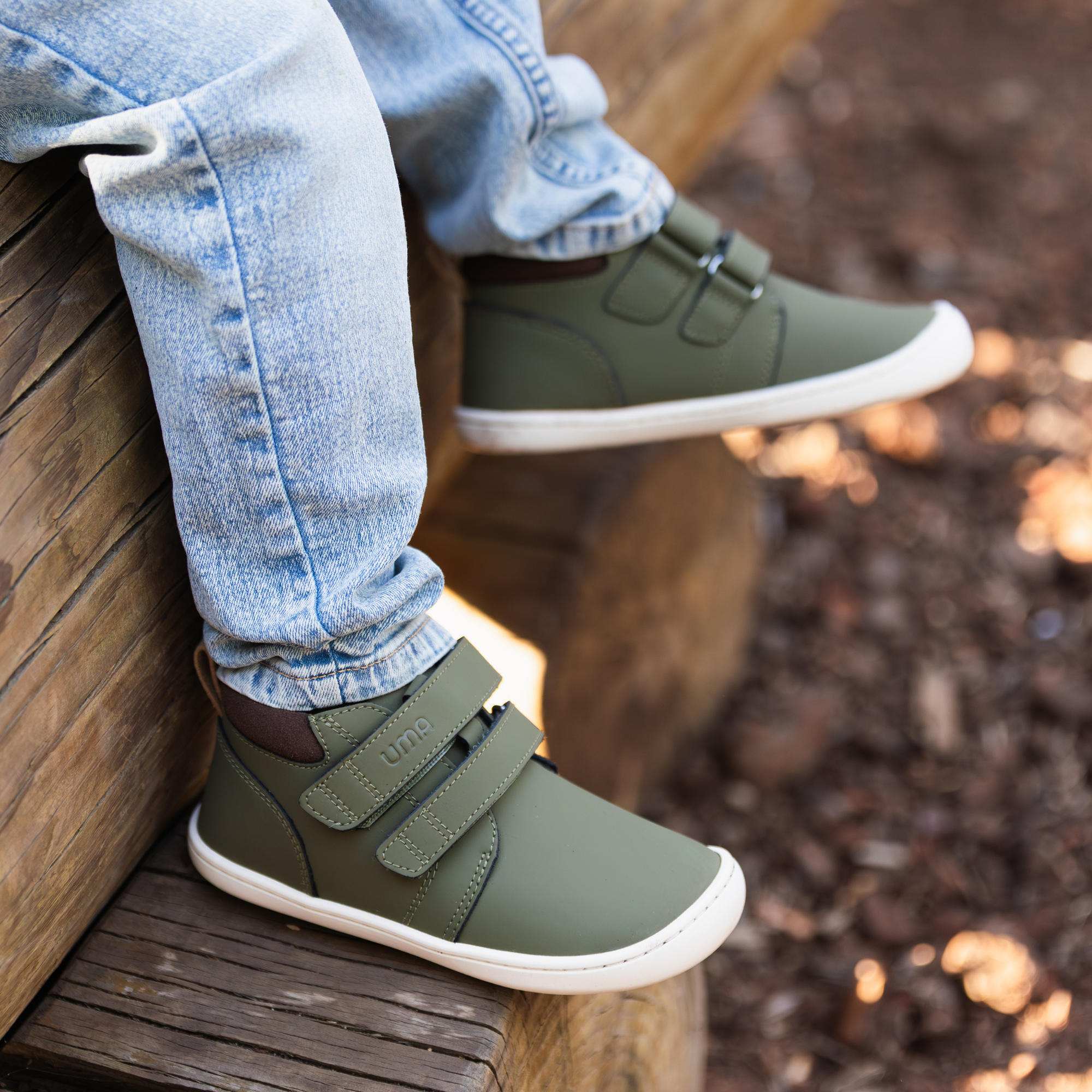 Zapatilla Caña Alta Rain Verde Militar - Toddler