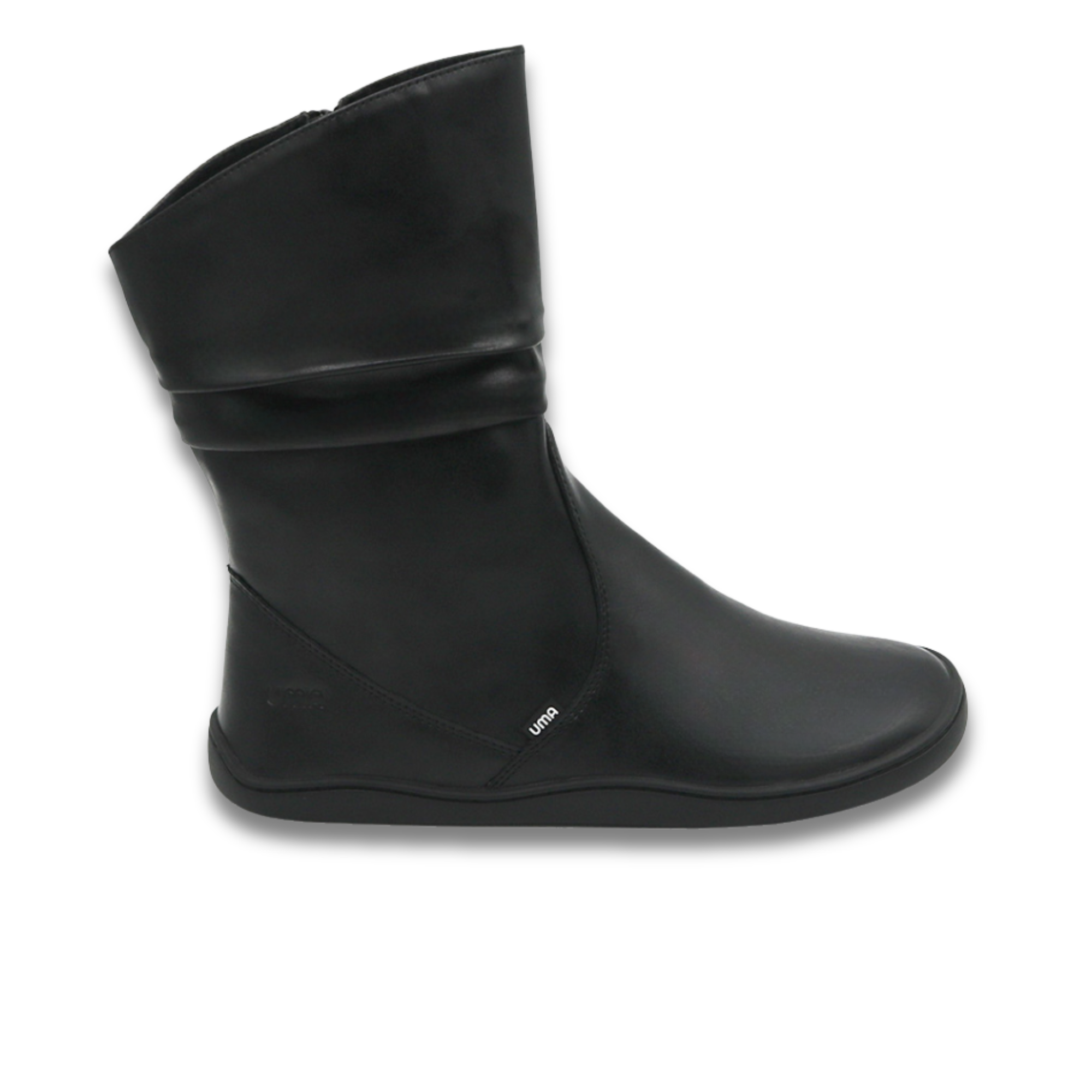 Bota barefoot ergonomica negro modelo Mist para adultos vista lateral 2