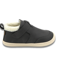 Botin barefoot ergonomico grafito modelo Arctic para ninos vista lateral