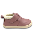Botin barefoot ergonomico rosa metalizado modelo Arctic para ninos pequenos vista lateral