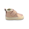 Botin barefoot ergonomico rosa gold modelo Fluffy para bebes vista lateral
