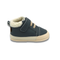 Botin barefoot ergonomico azul piedra modelo Wind para bebes vista lateral