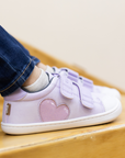 Leaf Heart Lila Glitter - Kids