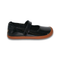 Mercedita barefoot ergonomica charol negro para adolescentes vista lateral