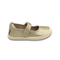 Mercedita barefoot ergonomica gold para ninos vista lateral