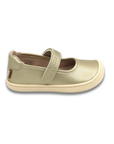 Mercedita barefoot ergonomica gold para ninos pequenos vista frontal