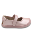 Mercedita barefoot ergonomica rosado perla para ninos pequenos vista lateral