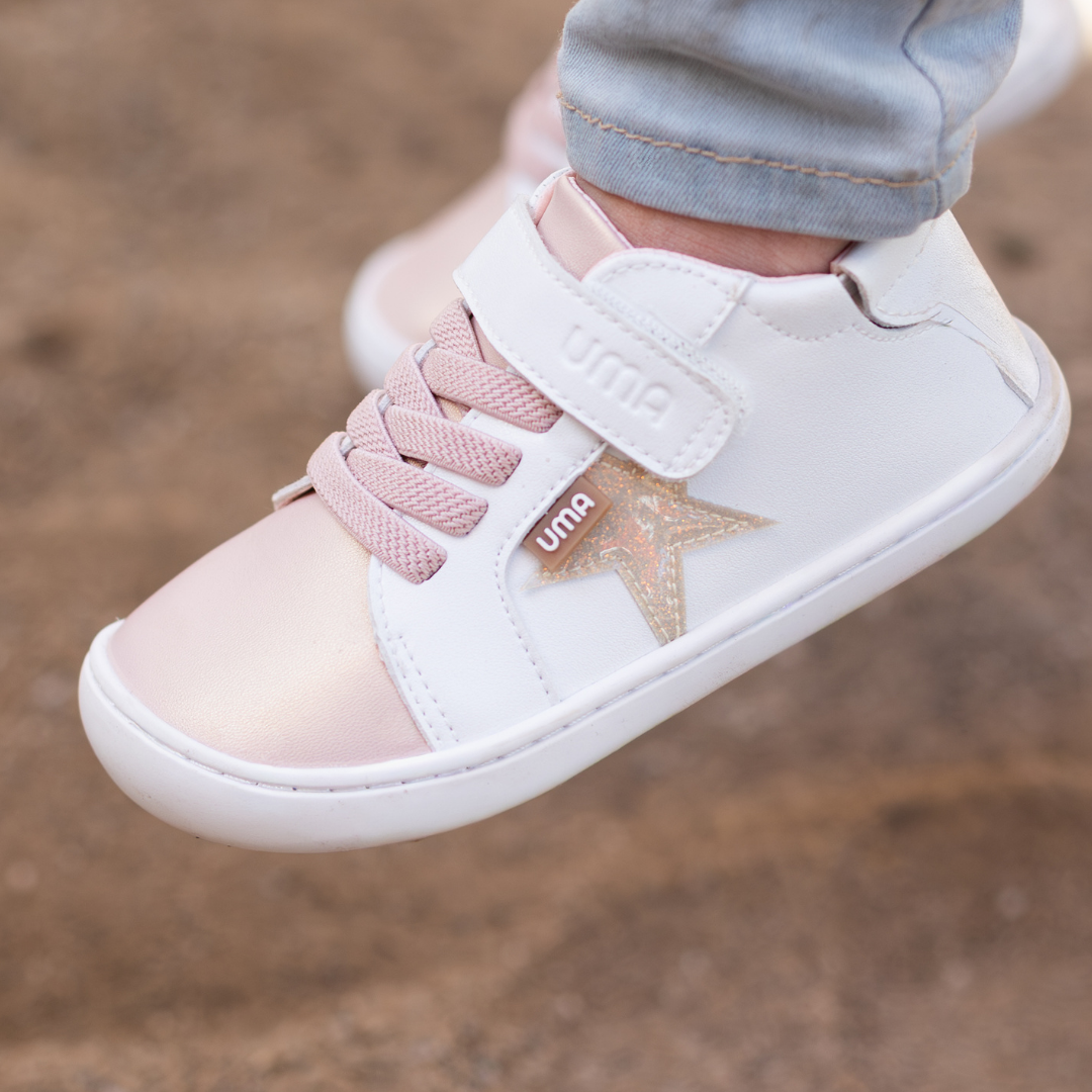 Cloud Superstar Rosa/Gold Glitter - Toddler